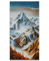 Dipinto a mano acrilico su tela Scenario Astratto  70x140cm