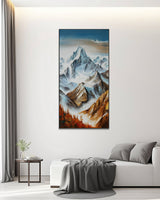 Dipinto a mano acrilico su tela Scenario Astratto  70x140cm